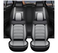 Chihen All Season Car Seat Covers for Alf Stelvio Interior Accessories,Waterproof Breathable Non-slip Wear-resistant Nappa Leather Full Set Car Seat Covers,Easy Installation,Grey