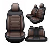 Chihen Universal 5-Seat Car Seat Covers for L exus IS200t Breathable Perforated Nappa Leather Waterproof and Non-Slip Front Rear Set Full Covers Airbag-Compatible,Brown