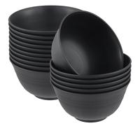 CHIHEUNG 16PCS Plastic Bowls Set, 24 Oz Soup Bowl, Multi-Use Cereal Bowls, Unbreakable Lightweight Salad Bowls for Party Tableware Soup Noodles Snacks Fruit Ready
