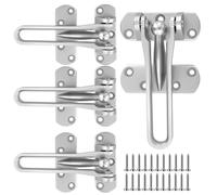 CHIHEUNG 4 PCS Door Chain Lock, Door Chain for Front Door, Internal Front Door Lock for Home, Hotel, Office, Apartment