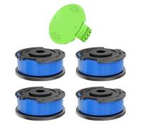 CHIHOLEN 4pcs Strimmer Spool Compatible with 29252/29092, Replacement Strimmer Wire for Greenworks 18V 24V 40V 60V 80V, G24LTK2, G24LT30M, G24LT30MK2, Ø 1.65 mm 4.9 m (4 Spool + 1 Cover)