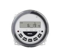 CHIHSS time relay digital timer 10A 120V AC 7 Days Weekly Programmable Time Relay Digital Timer Switch Output 110V Voltage Detachable Battery Type