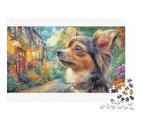 Chihuahua 100% Recycled Cardboard Chihuahua in Forest 1000 Piece Puzzle for Adults The Impossible Challenge Fun Present 70x50cm/1000pcs