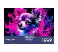 Chihuahua 1000 Jigsaw for Adults Puzzles Beautiful Decoration Puzzle Colourful Challenging Pet Cats And Dogs Brainteasing Adults Jigsaw Puzzle 70x50cm/1000pcs Educational Games
