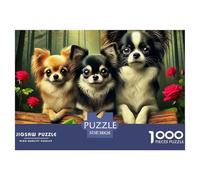 Chihuahua 1000 Piece Jigsaw Puzzle for Adults Educational Challenge for Challenging Family Activity Games Colorful for Home Decor Gifts 38x26cm/1000pcs