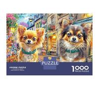 Chihuahua 1000 Piece Jigsaw Puzzle for People with Chihuahua Looking Up Stress And Anxiety Classic Educational Games Recycled Cardboard 38x26cm/1000pcs