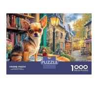 Chihuahua 1000 Piece Jigsaw Puzzle Whimsical Chihuahua Portraits Eco Paper with Smooth Cut, Relaxing Stress Relief Activity for Adults 70x50cm/1000pcs