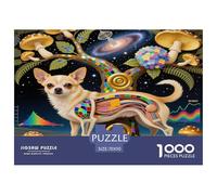 Chihuahua 1000 Piece Jigsaw Puzzles for Adults Educational Games Beautiful Home Decoration Art Colorful DIY Craft 70x50cm/1000pcs