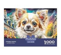 Chihuahua 1000 Piece Jigsaw Puzzles Suitable for Decompression And Wall Decor Couple Art Challenge High Difficulty for Adults & Kids Age 12 Years Up 52x38cm/1000pcs