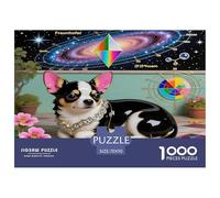 Chihuahua 1000 Piece Jigsaws for Adults Educational Games Birthday Gifts for Women And Man Art Colorful DIY Craft 70x50cm/1000pcs