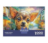Chihuahua 1000 Piece Vibrant Street Stance Thick Cardboard Puzzle Adults Beginners Quiet Time Indoor Leisure Hobby 70x50cm/1000pcs