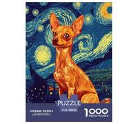 Chihuahua 1000 Pieces Jigsaw Puzzles Cute Animal Jigsaw Puzzles for Kids Creative Wall Decoration Gifts for Men Age 14+ ForAdults 38x26cm/1000pcs
