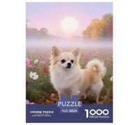 Chihuahua 1000 Pieces Jigsaw Puzzles Cute Pets Puzzle for Adults Staycation Kill Time Home Decoration Educational Games Gifts Age 14+ ForAdults 38x26cm/1000pcs