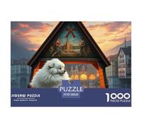 Chihuahua 1000 Pieces Jigsaw Puzzles For Adults And Kids Pet Dog Fun Brainteasing Colourful Creativity Gift Giving 38x26cm/1000pcs