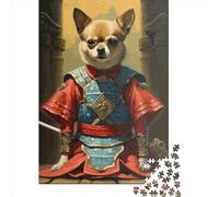 Chihuahua 1000 Pieces Jigsaw Puzzles for Adults Creative Rectangular Jigsaw Paper Puzzles Game Brain Teasers Toy 1000pcs (38x26cm)