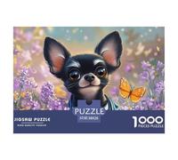 Chihuahua 1000 Pieces Jigsaw Puzzles For Adults Educational Games Stress Relieving Entertainment Cultivate The Spirit of Teamwork For Adults Gifts 38x26cm/1000pcs