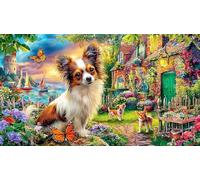 Chihuahua 1000Pc Adult Jigsaws Puzzle Game Fun Present & Activity for Home Impossible Hard Difficult Educational Game Decompression 38x26/1000pcs