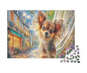 Chihuahua 1000Piece JigsawPuzzlesChihuahua Web Street KidsforAdult Challenging Brainteasing Age12+byth EducationalGames Brainteasing Adults Jigsaw Puzzle 70x50cm/1000pcs