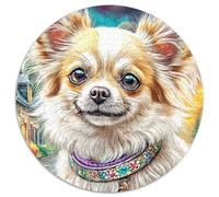 Chihuahua (21)_1 1000 Pieces Jigsaws CircularJigsaw Jigsaw Puzzles Creative Challenging Puzzles 1000pcs (67.5x67.5cm)