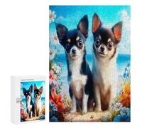 Chihuahua 300 Piece Jigsaw Puzzles Suitable Adults Kids Cute Dog Pet Jigsaws Bedroom Accent Decor Stress Relief Challenge Perfect Holiday Present 300 PCS