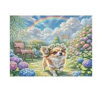 Chihuahua 500 Pcs Jigsaw Puzzles Puzzles for Adults Teens Relaxing Fun Family Game Team Building Stress Reducing Autumn Durable Cardboard 500 PCS