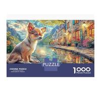 Chihuahua Adult Jigsaws Chihuahua in Garden 1000 Pcs The Impossible Challenge Brain Development Suitable for Decompression 52x38cm/1000pcs
