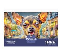Chihuahua Adult Jigsaws Chihuahua Portrait 1000 Piece The Impossible Challenge Challenging & Brainteasing 38x26cm/1000pcs