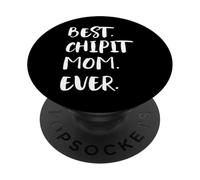 Chihuahua American Pit Bull Terrier Mix Best Chipit Mom Ever PopSockets Adhesive PopGrip