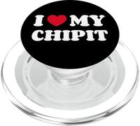 Chihuahua American Pit Bull Terrier Mix I Love My Chipit PopSockets PopGrip for MagSafe