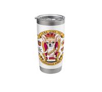 Chihuahua as a King with a Crown Stainless Steel Insulated Tumbler