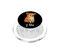 Chihuahua asks Y THO - Funny Cute Dog Meme Style PopSockets PopGrip for MagSafe