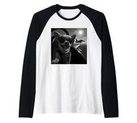 Chihuahua Aviator Smile in The Sky Raglan Baseball Tee