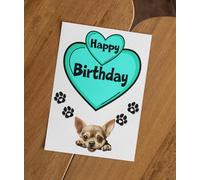 Chihuahua Birthday Card - Nice Cute Fun Pet Dog Puppy Owner Novelty Greeting Card