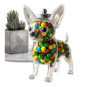Chihuahua Candy Jars With Lids, Transparent ABS Sweet Jars, Both Practical And Interesting Decoration, To That Biscuits, Dog Snacks Are Protected From Moisture