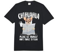 Chihuahua Chihuahueño Toilet Chihuahua Please Sit Yourself Comfort Colors Adult Heavyweight T-Shirt