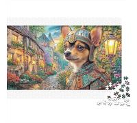 Chihuahua Colourful Chihuahua in City 1000 Pieces Jigsaw for Adults The Impossible Challenge Brain Development 52x38cm/1000pcs