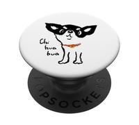 chihuahua cute dog puppy pet funny animal art illustration PopSockets Adhesive PopGrip