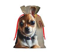 Chihuahua Dog 1 Gift Bag with Handles and tag, Perfect for Christmas, Birthday, Wedding or Daily Gift - (M)