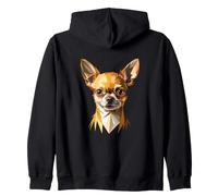 Chihuahua Dog Art Design Dogs I Love Cute Chihuahuas Zip Hoodie