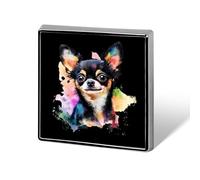 Chihuahua Dog Colorful Custom Brooch Pin Lapel Pins Tie Suit Dress Accessories Wedding Birthday for Men Women
