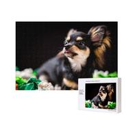Chihuahua Dog Cute,300 Pieces Wooden Jigsaw Family Game Jigsaw Puzzles for Adults Teens Home Decor