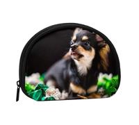 Chihuahua Dog CuteSmall Makeup Sanitary Napkin Storage Bag,Women's Cosmetic Coin Purse