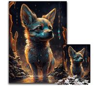 Chihuahua Dog Fiction 1000Pc Adults Jigsaw Puzzle Wooden Jigsaw Brain-Challenging DIY Decorative Game, Family Interactive Toy 50x75CM/19.68x29.52inch