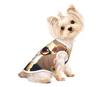 Chihuahua Dog Glasses 1 Print Dog Shirt Summer Pet T-Shirts Stretchy Cats Dogs Tee Shirt Sleeveless Tank Top Dogs Vest