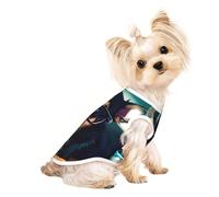 Chihuahua Dog Glasses Print Dog Shirt Summer Pet T-Shirts Stretchy Cats Dogs Tee Shirt Sleeveless Tank Top Dogs Vest