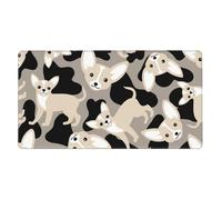 Chihuahua Dog,Mouse Pad Large Desk Pad Computer Keyboard Mouse Mat with Non Slip Rubber Base 40 x 70 cm