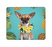 Chihuahua Dog Pineapple Print Mouse Pad 10 x 12 inch, Anti Slip Rubber Base Computer Mouse pad for Computers Laptop Office Desk Accessories