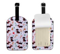 Chihuahua Dog Print Bag Tags Stylish Luggage Tag 4.3 x 2.76 Inch Essential Travel Accessory Suitcases