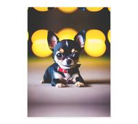 Chihuahua Dog Printing Cute Crystal Stickers,Resin Stickers for Water Bottle,Srapbook,Laptop,Phone Case Adults Gifts