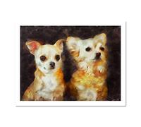Chihuahua Dog Puppies Large Framed Art Print Poster Wall Decor 18x24 inch